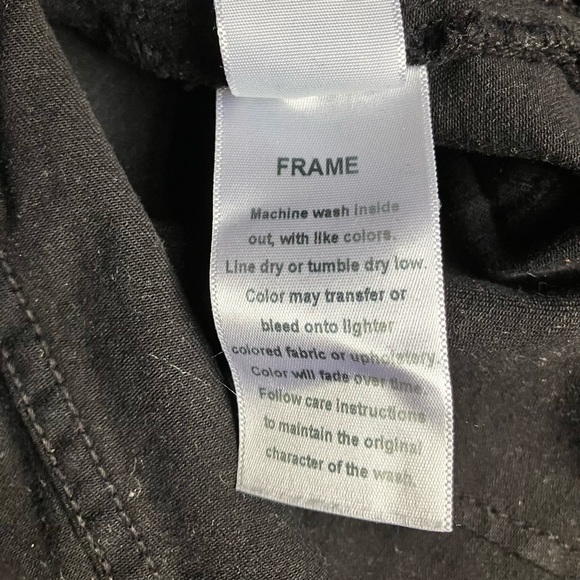 High-waisted long black Frame Denim flare jeans - Picture 9 of 10